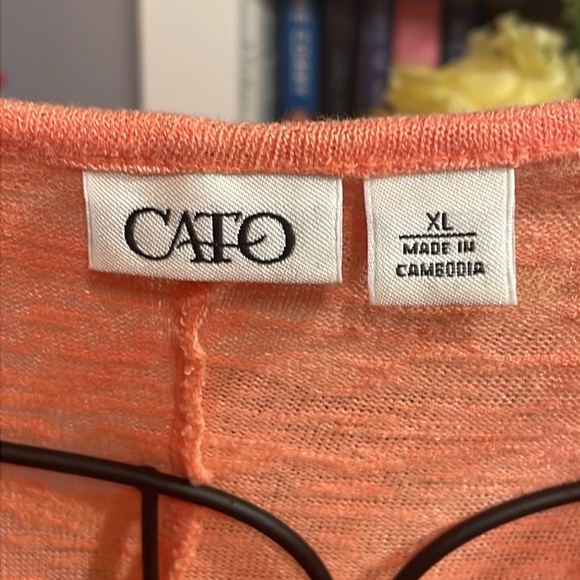 🦀🦀🦀BOGOHO 🦀🦀🦀Cato Cold Shoulder Coral Color Top - Picture 5 of 8